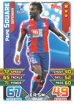 Pape Souare Crystal Palace 2015/16 Topps Match Attax #79